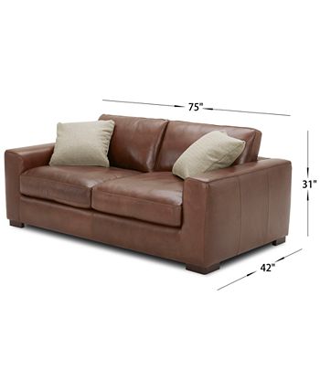 Chelby shop leather sofa