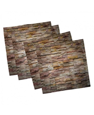 Ambesonne Marble Set of 4 Napkins 12