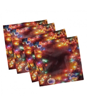 Ambesonne Christmas Set of 4 Napkins 12