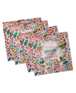 Ambesonne Christmas Set of 4 Napkins 12