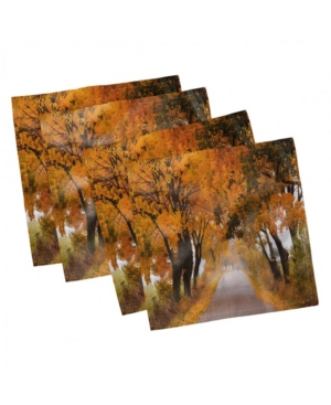 Ambesonne Fall Set of 4 Napkins 12