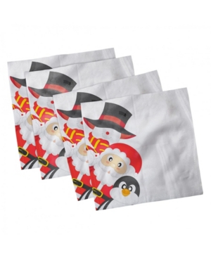 Ambesonne Christmas Set of 4 Napkins 12