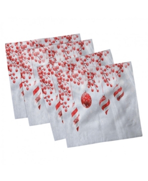 Ambesonne Christmas Set of 4 Napkins 12