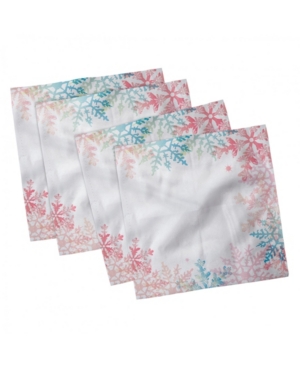 Ambesonne Winter Set of 4 Napkins 12
