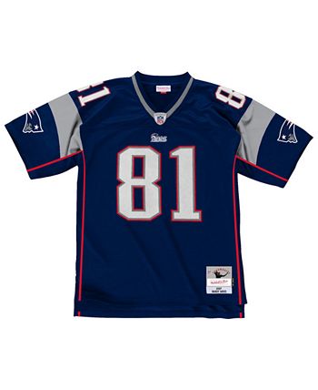 Men's Mitchell & Ness Randy Moss Navy New England Patriots Legacy Replica Jersey