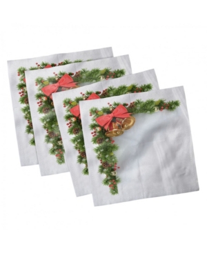 Ambesonne Christmas Set of 4 Napkins 12
