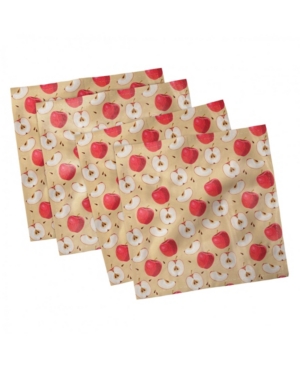 Ambesonne Apple Set of 4 Napkins 12