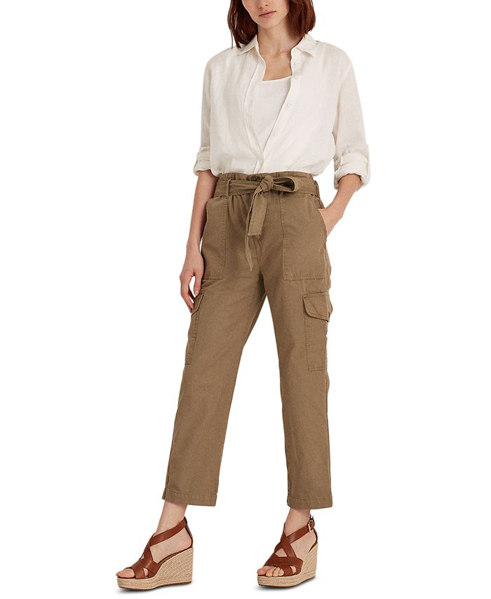 Lauren Ralph Lauren Petite Cotton Twill Cargo Pants Macy's