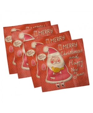 Ambesonne Christmas Set of 4 Napkins 18