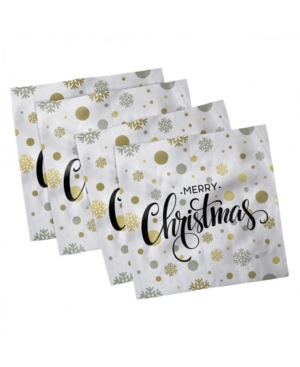 Ambesonne Christmas Set of 4 Napkins 18