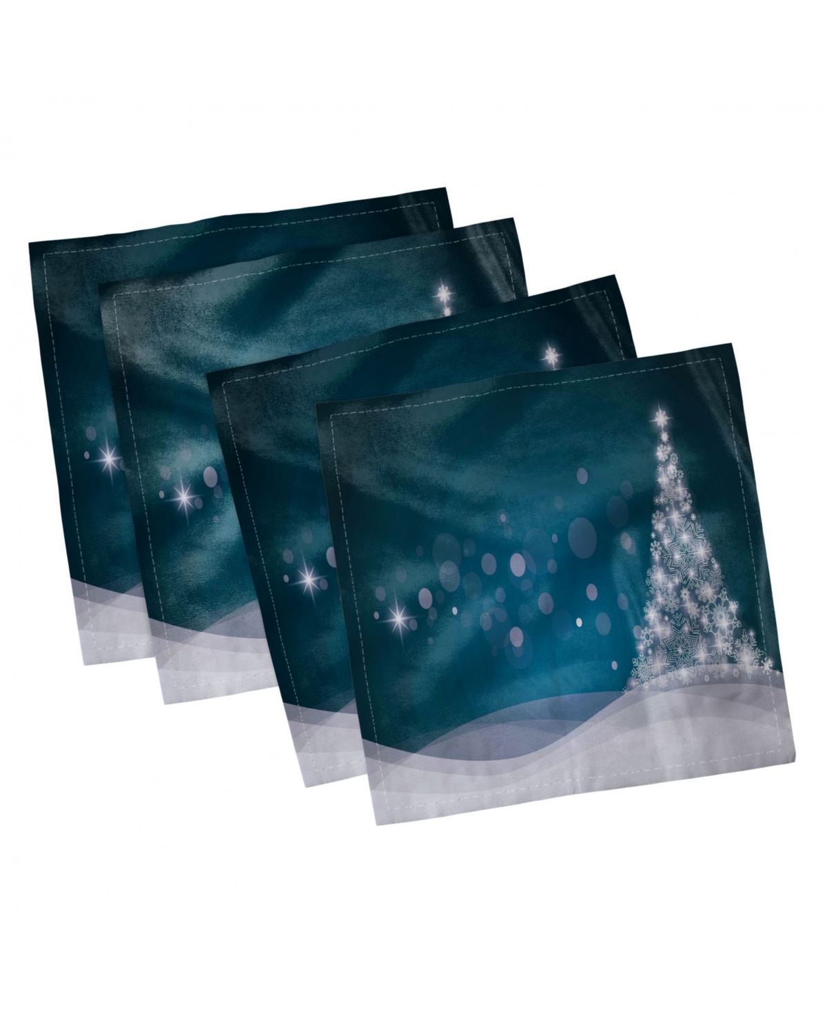 AMBESONNE CHRISTMAS SET OF 4 NAPKINS, 18" X 18"