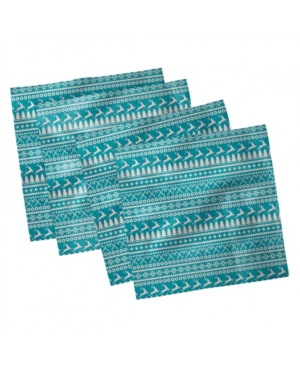 Ambesonne Nordic Set of 4 Napkins 18