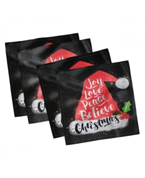 Ambesonne Santa Set of 4 Napkins 18