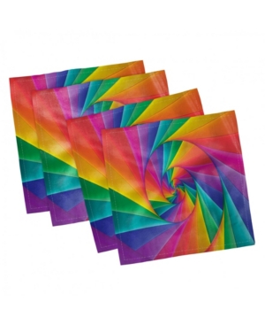 Ambesonne Trippy Set of 4 Napkins 18