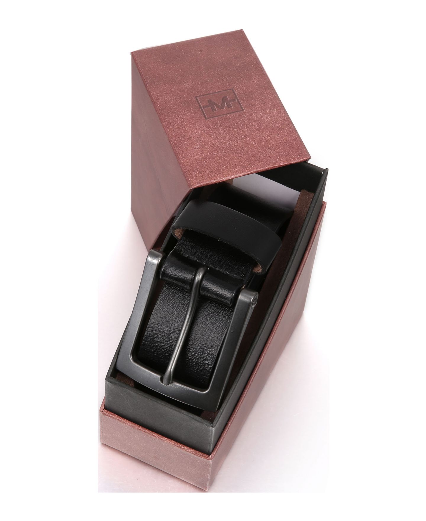 Мужской ремень Gallery Seven Mio Marino Intrepid Casual Prong Belt, цвет: Глубокий угольный — фото 5