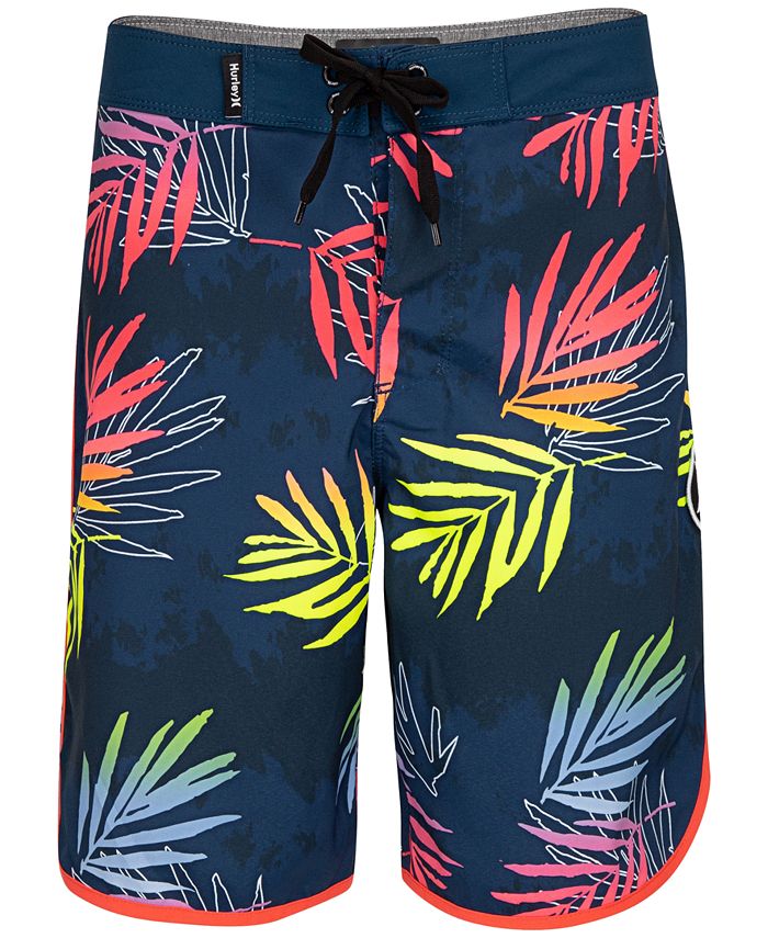 Hurley Big Boys Palm-Print Board Shorts - Macy's