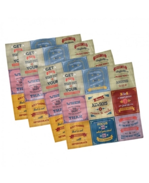Ambesonne Saying Set of 4 Napkins 18
