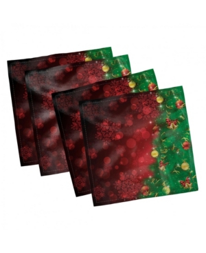 Ambesonne Christmas Set of 4 Napkins 18