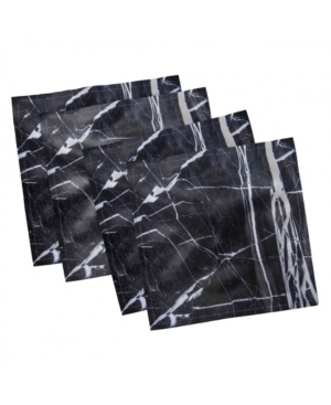 Ambesonne Marble Set of 4 Napkins 18