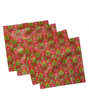 Ambesonne Christmas Set of 4 Napkins 18
