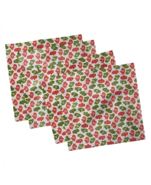 Ambesonne Christmas Set of 4 Napkins 18