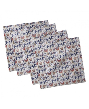 Ambesonne Christmas Set of 4 Napkins 18