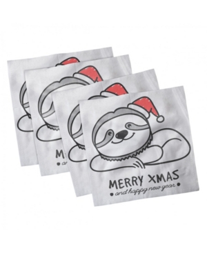 Ambesonne Sloth Set of 4 Napkins 18