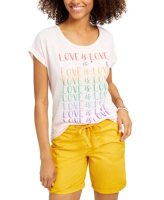 Graphic Cuffed-Sleeve T-Shirt, Created for Macy's