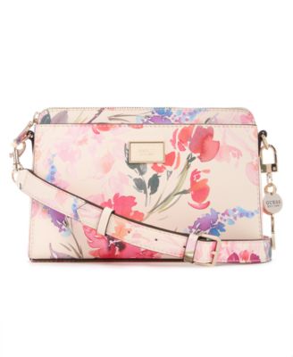 guess floral crossbody bag