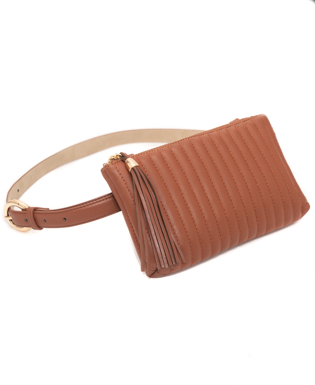 Inc International Concepts Convertible Fanny Pack, Created For Macy's In Cognac,gold