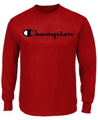 all red champion outfit