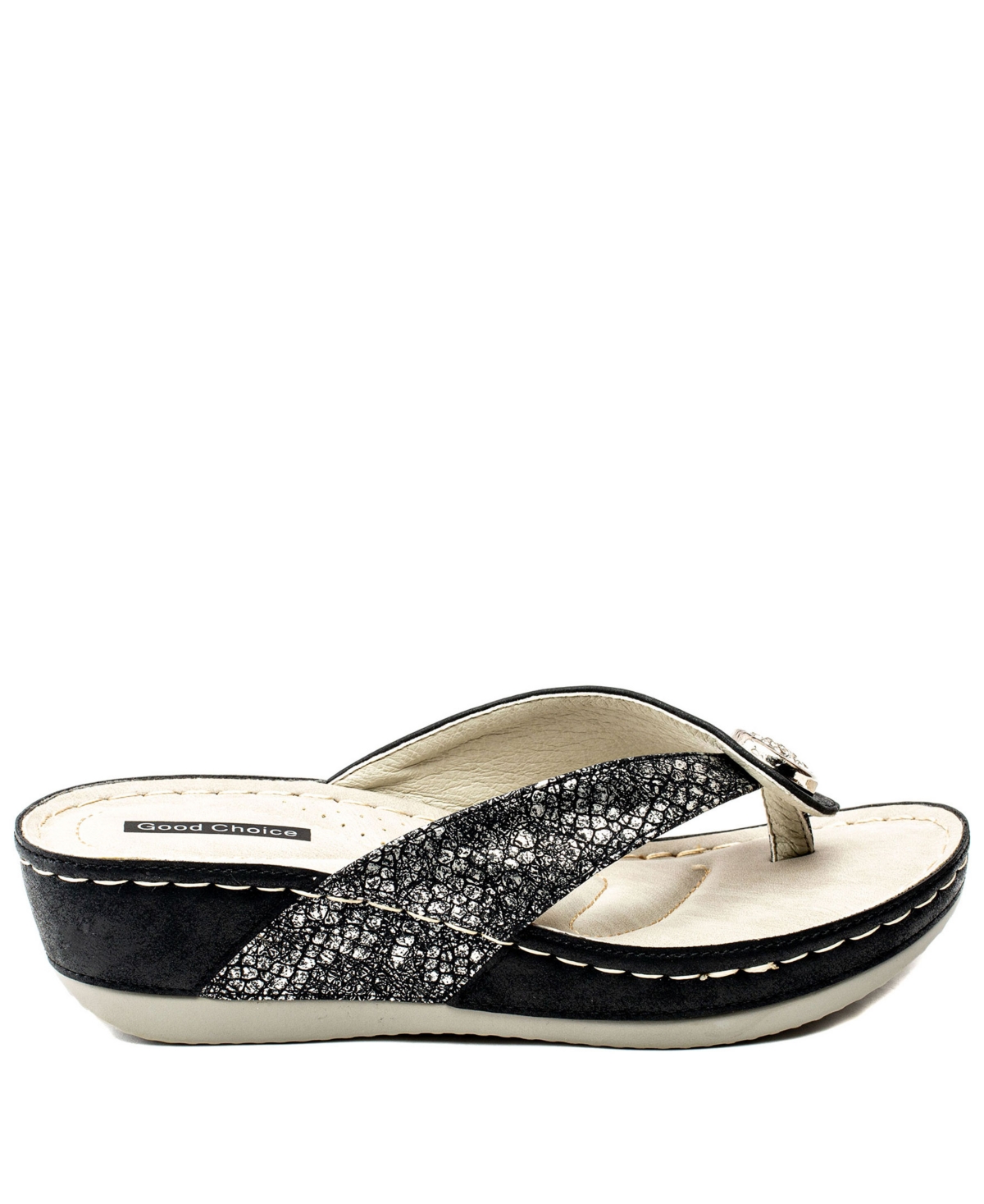 Gc Shoes Women's Dafni Thong Comfort Wedge Sandals