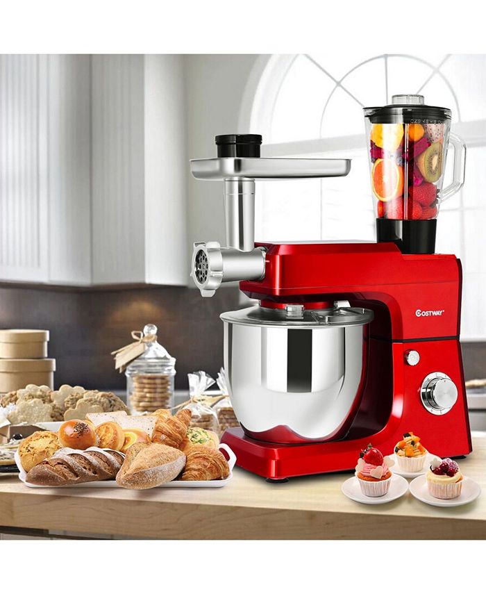 Costway 3 in 1 Multifunctional 800W Stand Mixer Meat Grinder Blender Sausage Stuffer Macy's