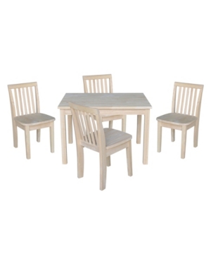 Shop International Concepts Table With 4 Mission Juvenile Chairs