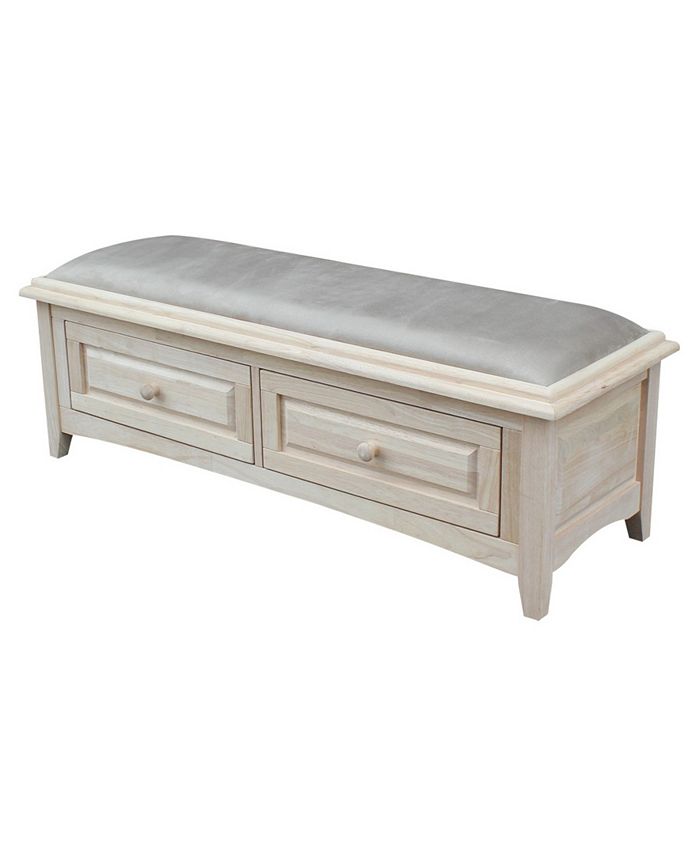 International concepts deals bench with storage
