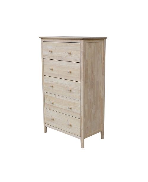 International Concepts Chest with 5 Drawers & Reviews - Furniture - Macy's