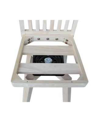 Mission Counter Height Stool with Swivel and Auto Return