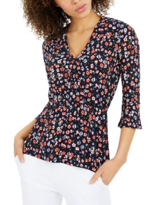 macys michael kors petite tops