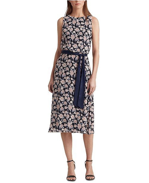 Lauren Ralph Lauren Floral Georgette Dress Reviews Dresses