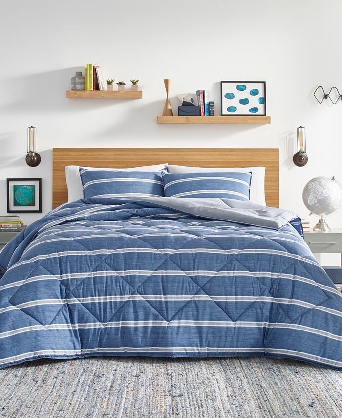Nautica CLOSEOUT! Keller Plush Reversible 2 Piece Comforter Set, Twin