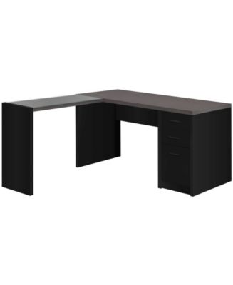 Monarch Specialties Computer Desk -Top Corner with Tempered Glass - Macy's