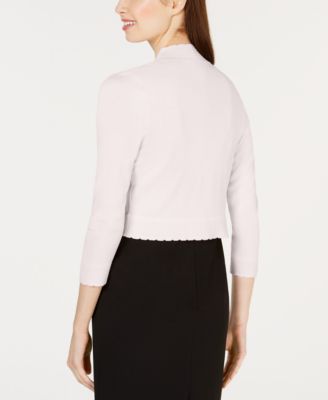 売れ筋商品|||ジェシカハワード ニット&セーター アウター レディース Open-Front Cropped Cardigan Black Jessica Howard Open-front Cropped 3/4 Sleeve Cardigan - Macy's