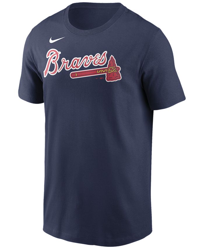 Nike Atlanta Braves Men's Swoosh Wordmark T-Shirt - Macy's