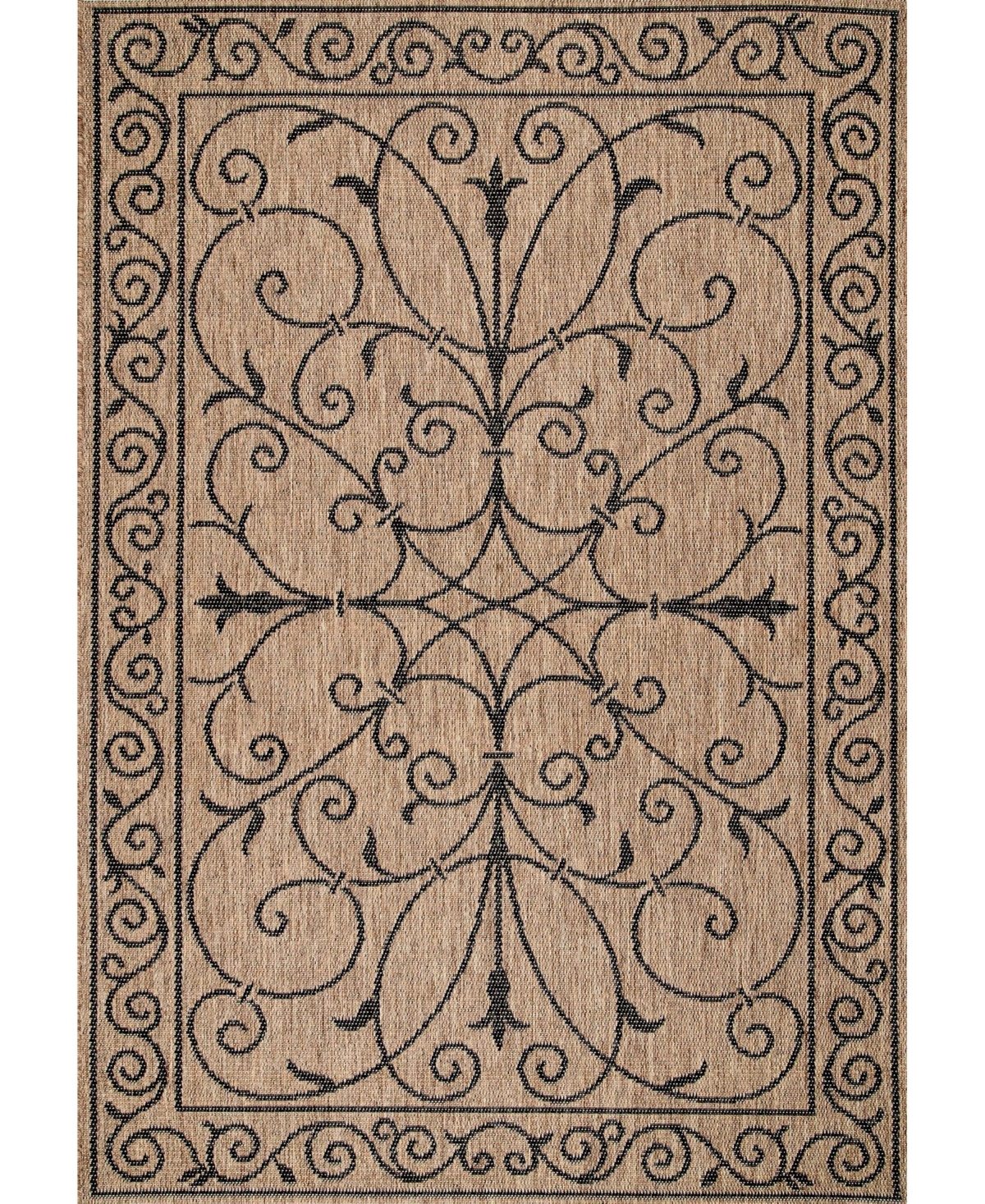 nuLoom Dawn Kathleen Krem 8'6in x 13' Outdoor Area Rug - Brown