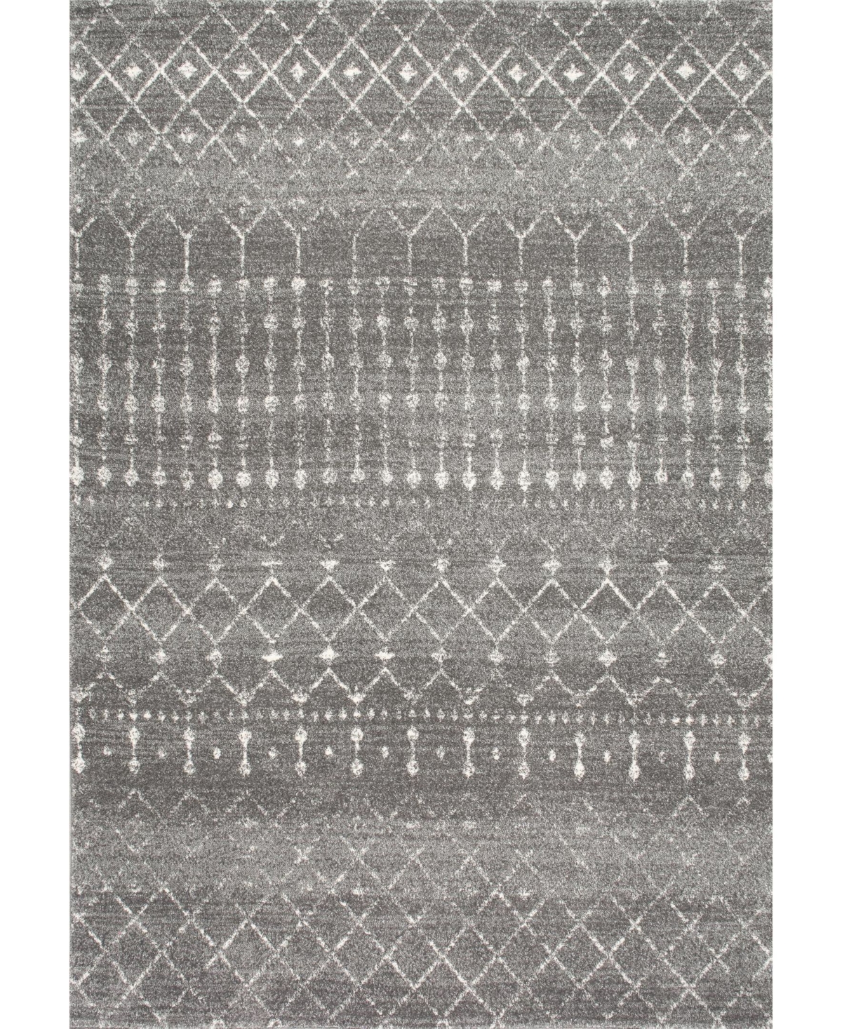 Nuloom Bodrum Moroccan Blythe 5' X 7'5" Area Rug In Dark Gray