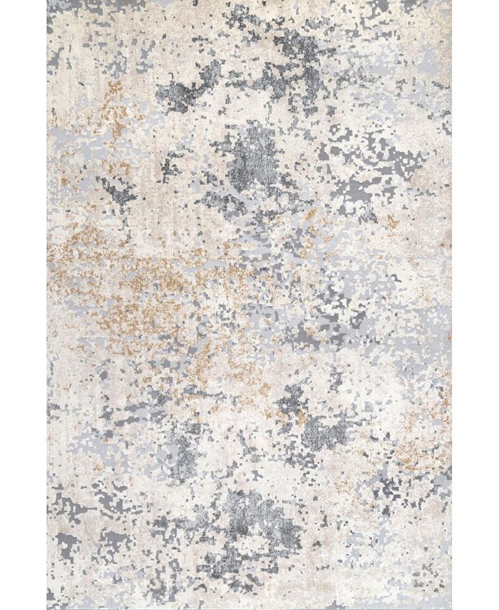 nuLoom Terra Contemporary Motto Abstract Beige 8' x 10' Area Rug Macy's