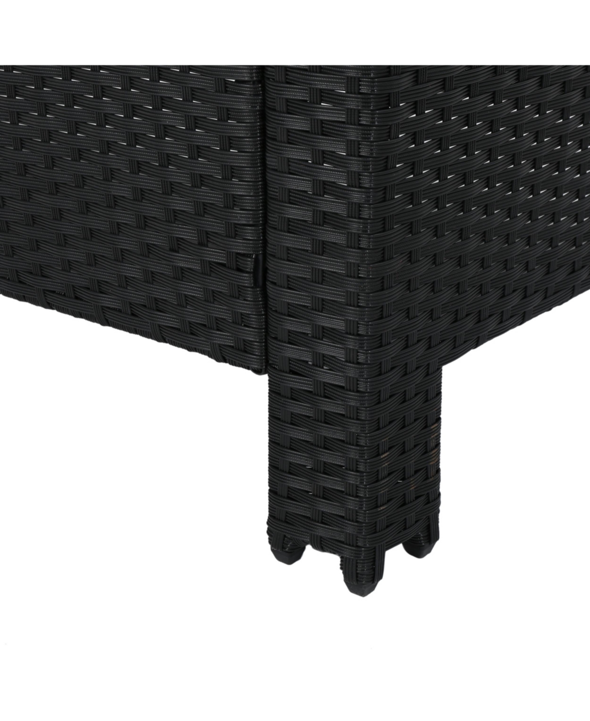Noble House Antibes Outdoor 2pc Wicker Seating Set In Black