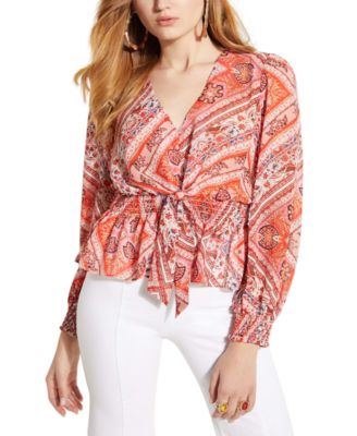 GUESS - Bix Printed Tie Top
