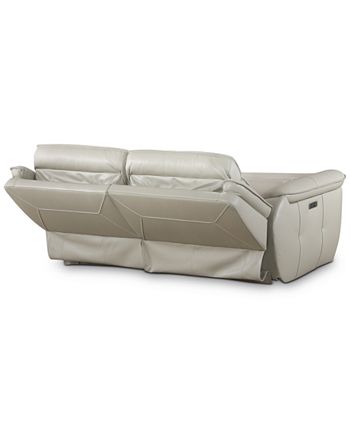 Furniture - Lenardo 2-Pc. Leather Sofa with 2 Power Recliners