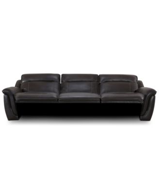 Lenardo 3-Pc. Leather Sofa with 3 Power Motion Recliners